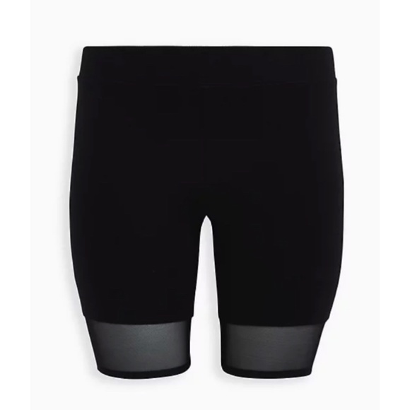 🆕 Black Mesh Hem Bike Short 2X 18 20 NWT - Picture 6 of 8